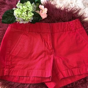 J.Crew Red Chino Shorts